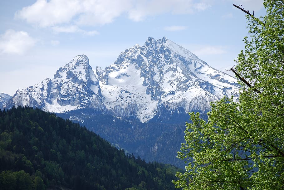 nature, landscape, mountains, watzmann, berchtesgaden, travel, HD wallpaper