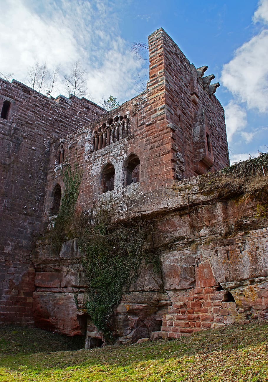 Ruin, Castle, Heritage, Alsace, wasenbourg, vosges, france, HD wallpaper