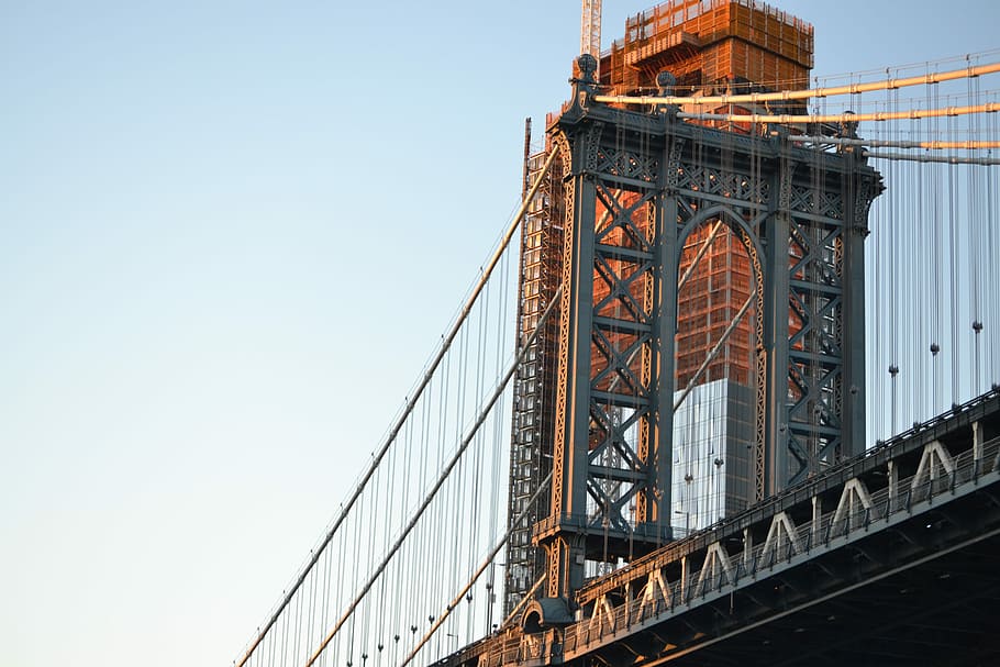 architectural photography gray metal bridge, photography of concrete bridge HD wallpaper