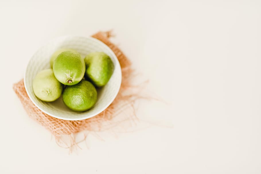 A bowl of limes, citrus, fruit, green, food, green Color, freshness, HD wallpaper