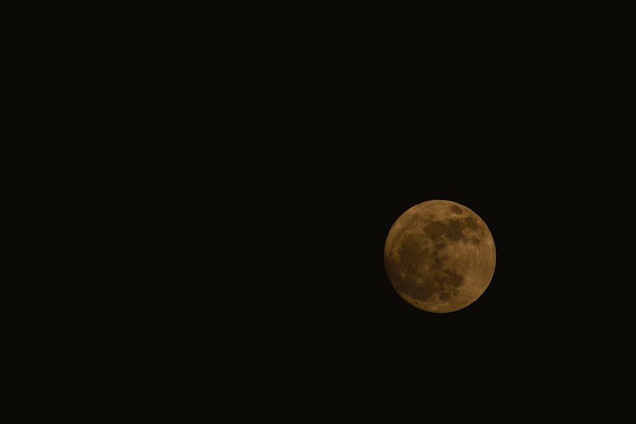 moon, sky, night, moonlight, nature, dark, peaceful, lunar HD wallpaper