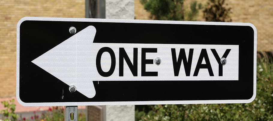 one way signage, traffic sign, direction, road, arrow, road sign
