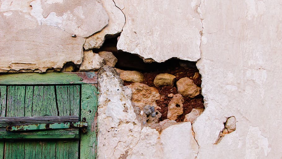 Wall, Crack, Hole, Damaged, Broken, decay, wood - material HD wallpaper