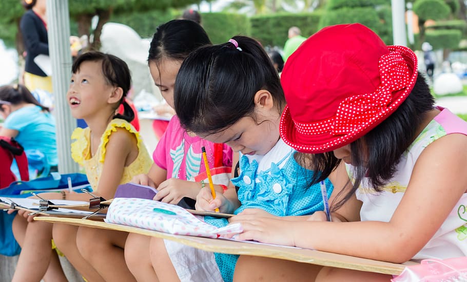 exam, painting, avoid, deficient, children, home, page, write HD wallpaper