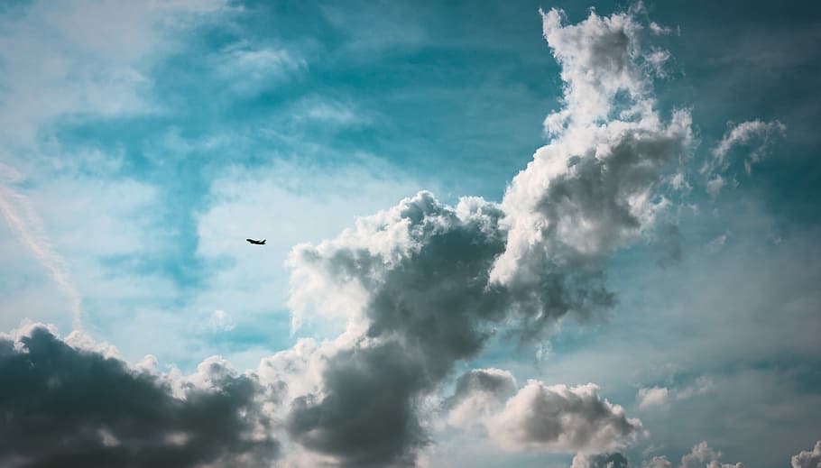 white clouds and blue sky photography, photo of white clouds HD wallpaper