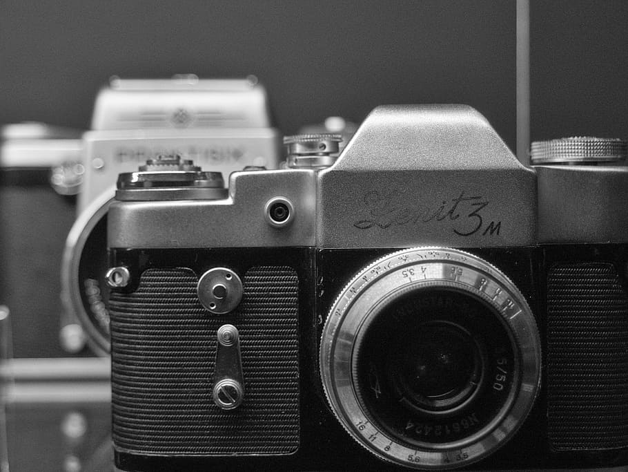 Vintage SLR Camera Zenit, technology, camera - Photographic Equipment