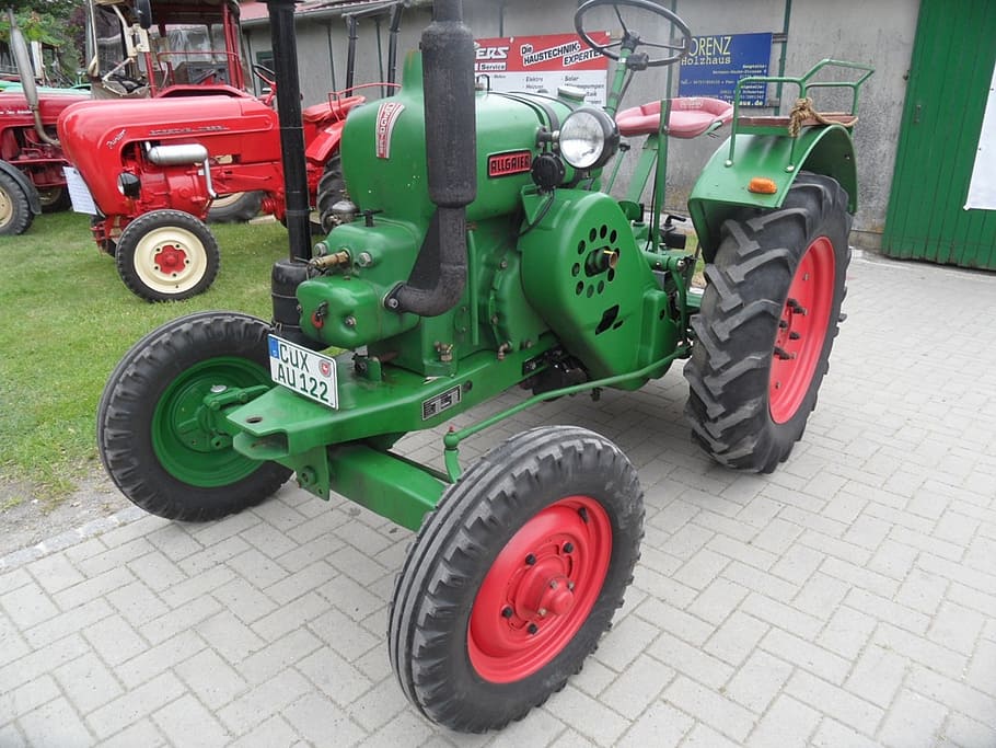 tractor, oldtimer, allgaier, tug, transportation, mode of transportation HD wallpaper