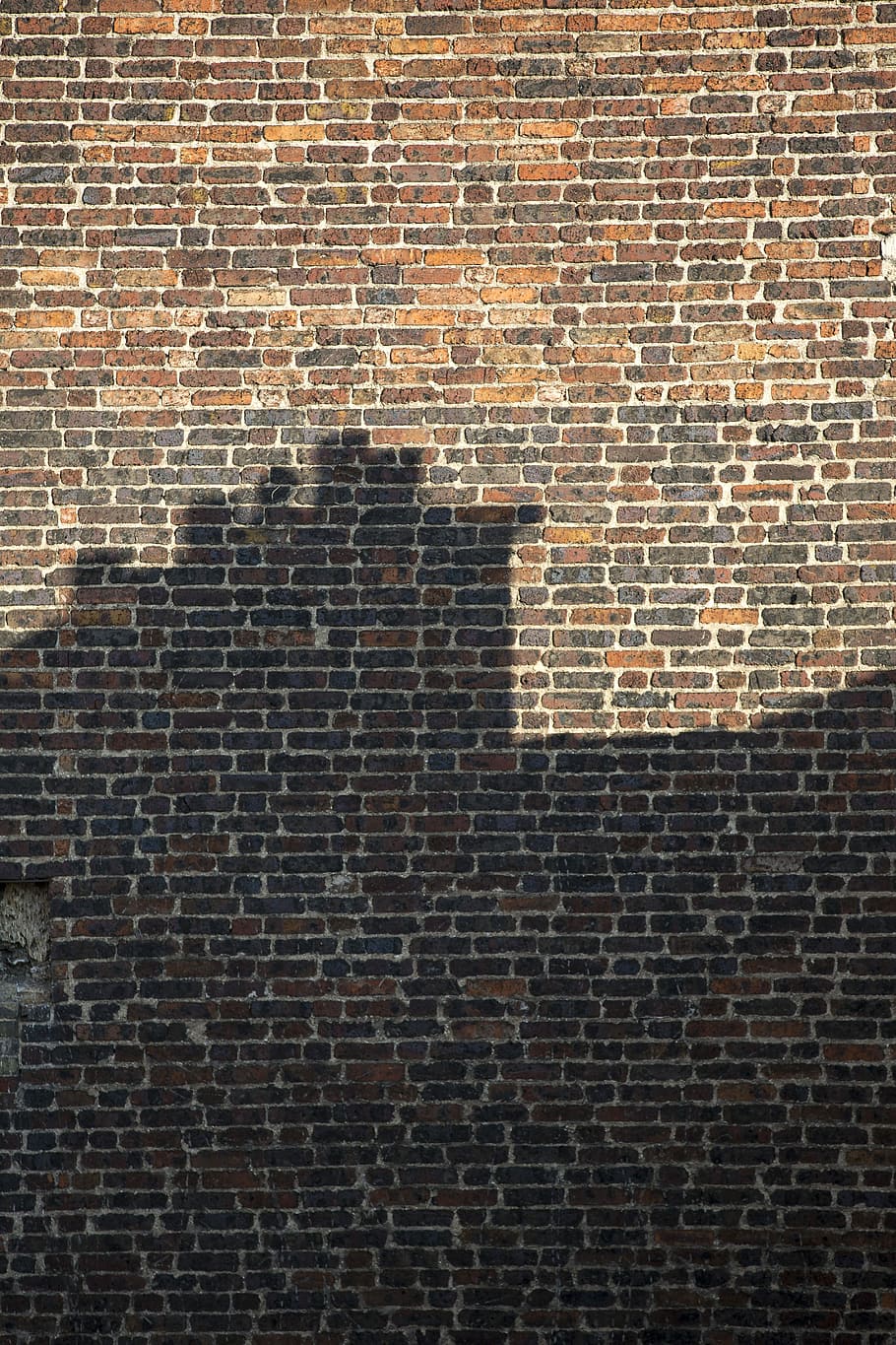Wall, Brick, Shadow, City, Fireplace, graphics, brick wall HD wallpaper