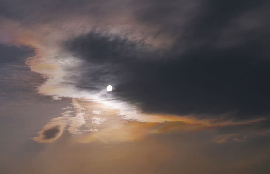 gray cloudy sky, sun, evening, deformation, capital high, yokohama HD wallpaper