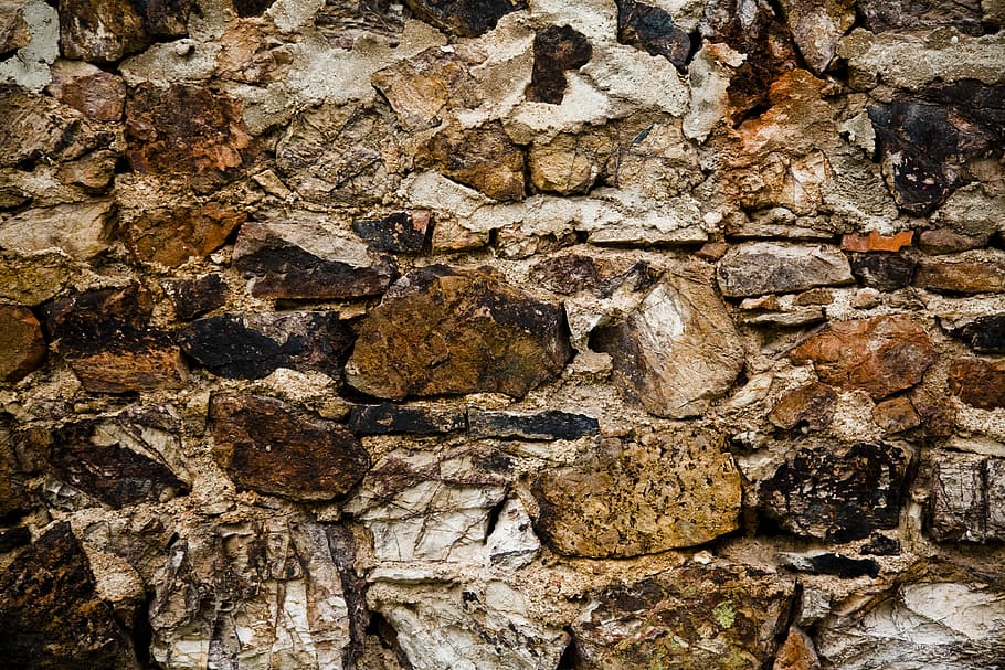 texture, wall, stone, brown, old, kennedy, full frame, textured HD wallpaper