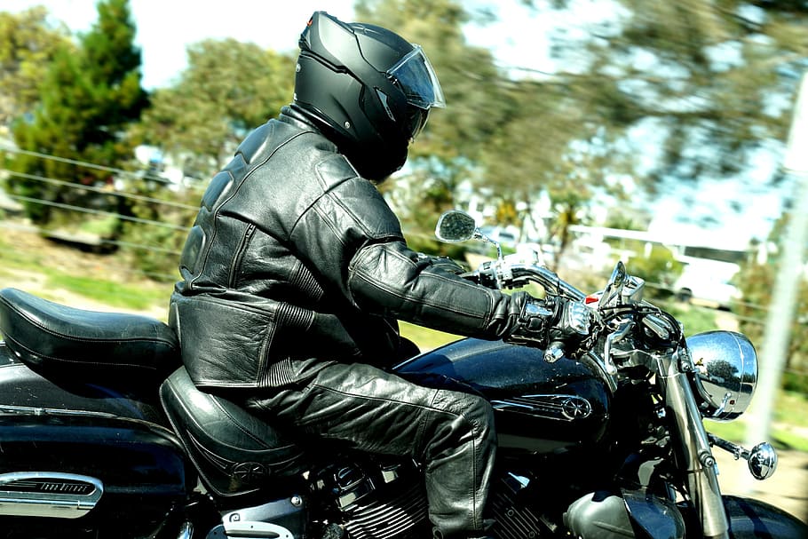 dom, motorbike, power, travel, open road, leather, protective gears, HD wallpaper