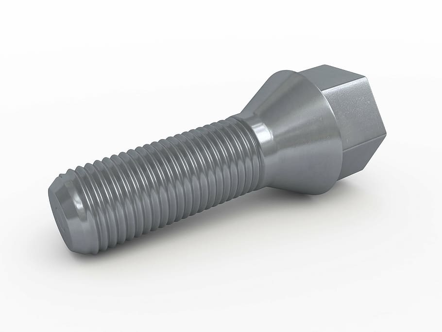 screw, thread, technology, white background, metal, close-up HD wallpaper