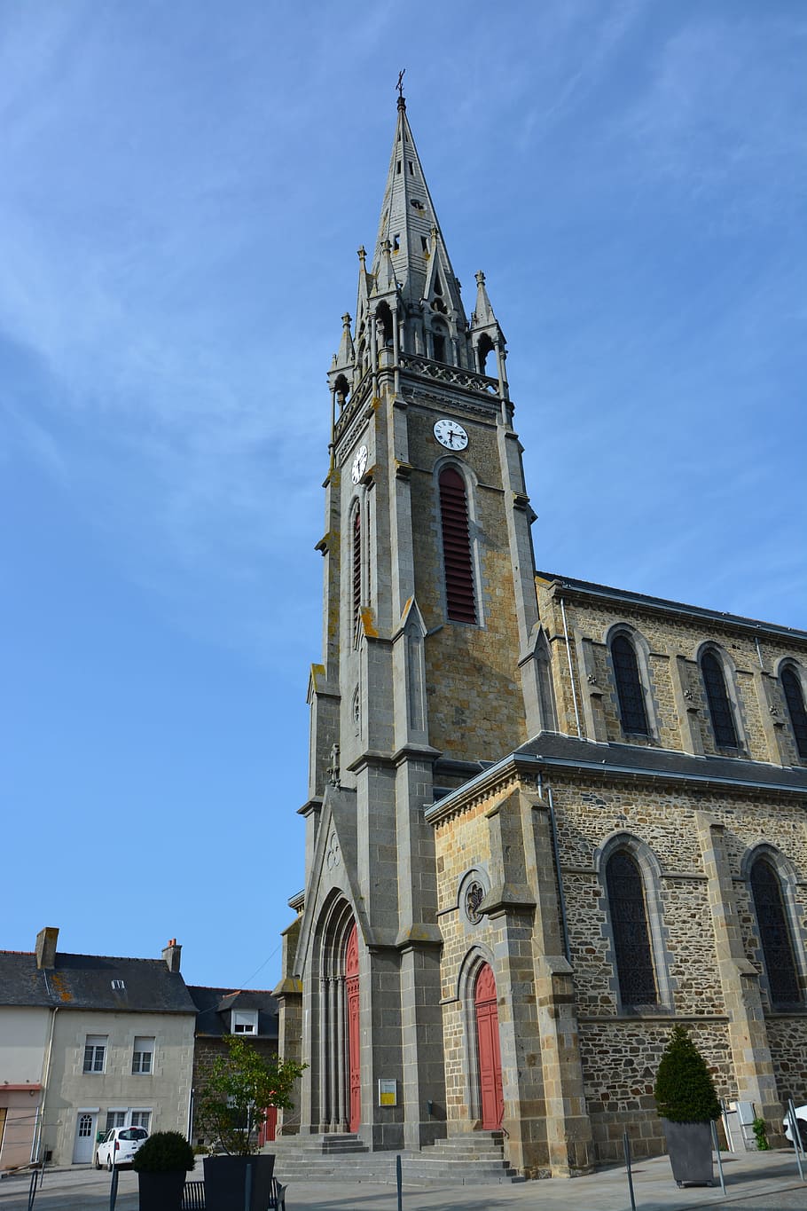 church, religious monument, architecture, heritage, saint méloir des ondes