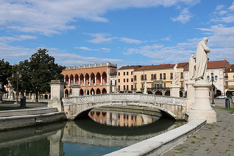 padova, italy, sculptures, source, architecture, built structure HD wallpaper