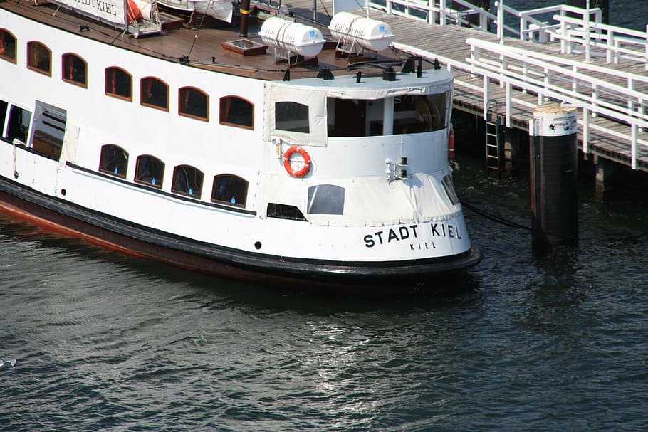 kiel, port, pier, mecklenburg, harbour cruise, nautical vessel, HD wallpaper
