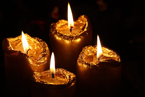 Candles, Winter, Light, Advent, Mood, candlelight, christmas HD wallpaper