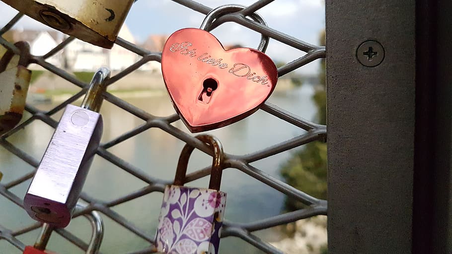 love, padlock, castle, heart shape, safety, positive emotion HD wallpaper