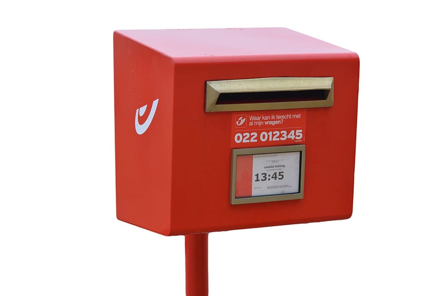 Mailbox, Post, Slot, red, communication, correspondence, day HD wallpaper