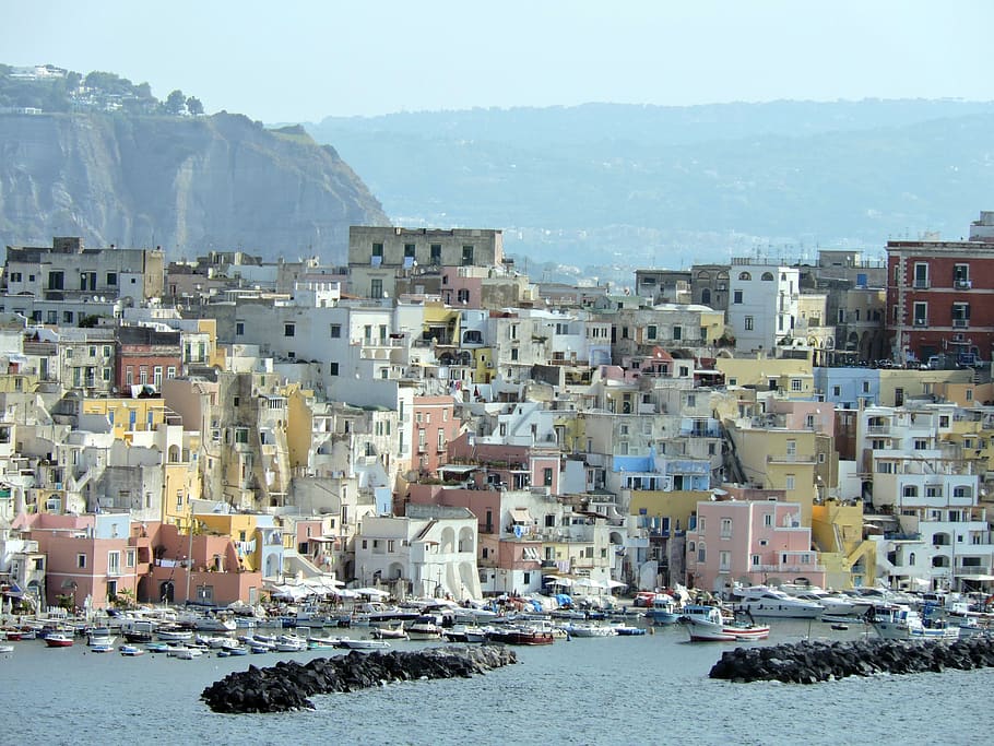 capri, napoli, italy, island, building exterior, architecture, HD wallpaper