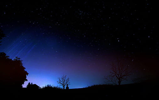 night sky, night, sky, star, mood, atmosphere, starry sky, darkness HD wallpaper