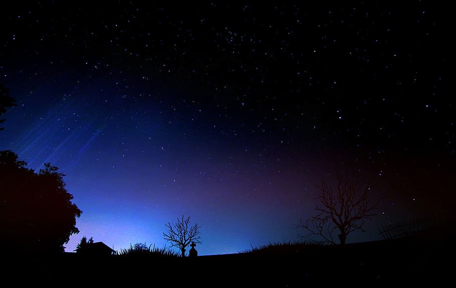 night sky, night, sky, star, mood, atmosphere, starry sky, darkness HD wallpaper
