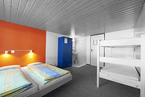 white wooden bunk bed, room, hostel, furniture, indoors, architecture HD wallpaper
