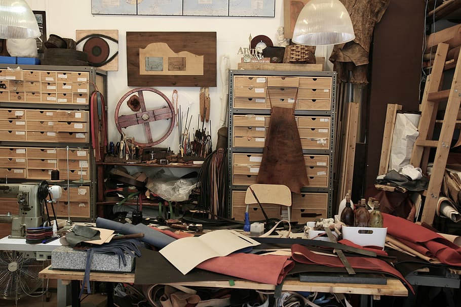 craft, tools, manufacture, indoors, table, no people, large group of objects HD wallpaper