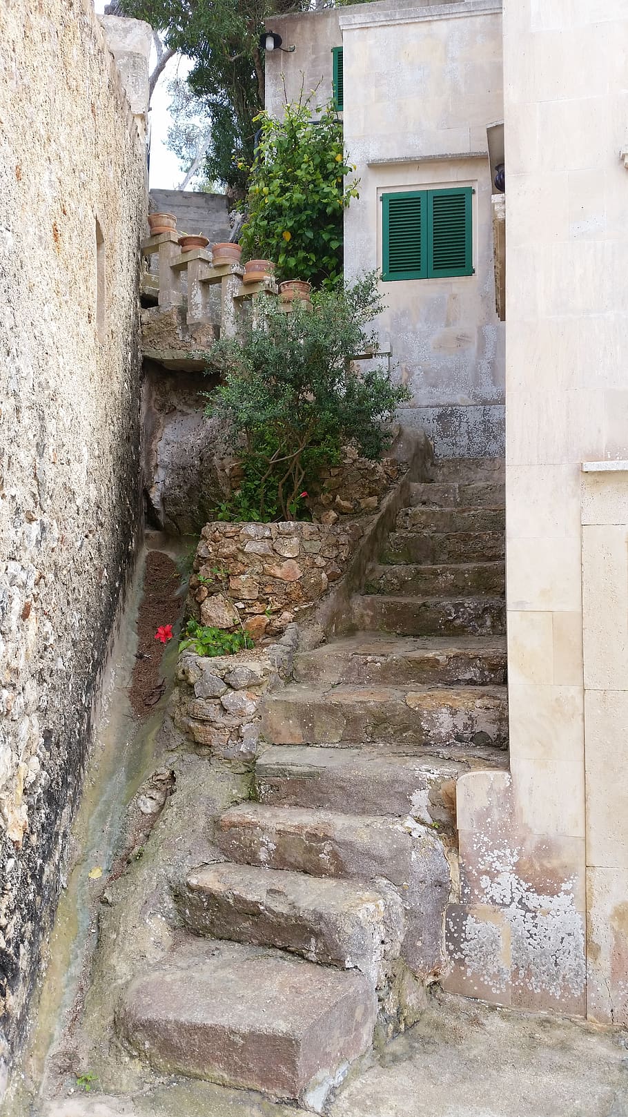stairs, input, mediterranean, architecture, built structure HD wallpaper