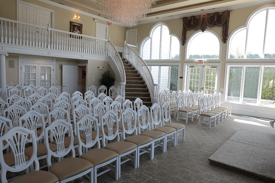 Chapel, Wedding, Ceremony, Tradition, marry, commitment, chair HD wallpaper