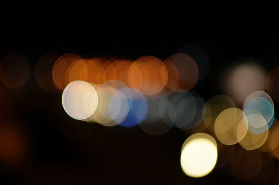 abstract, lights, long-exposure, night, traffic, illuminated HD wallpaper