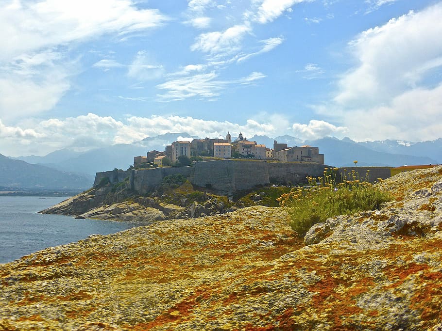 Calvi, Citadel, Corsica, Fortress, ancient, port, harbor, history, HD wallpaper