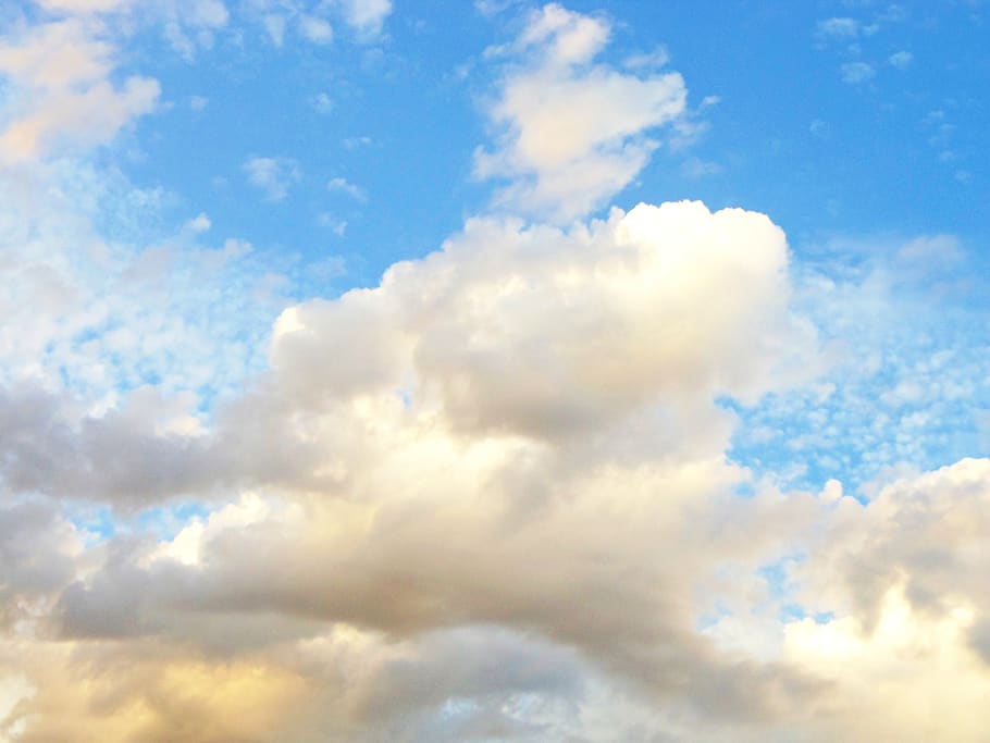 sky, blue, cloud, day, cloudy sky, summer, sunny, cloud - sky HD wallpaper