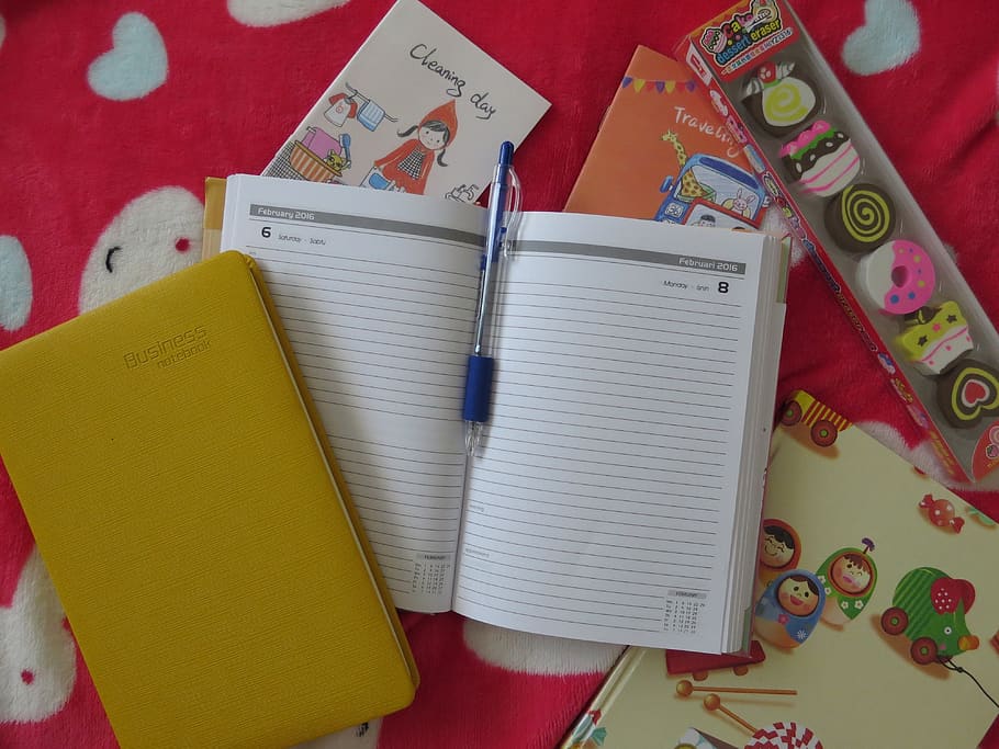 note, notepad, yellow, cute, paper, business, notebook, pen, HD wallpaper