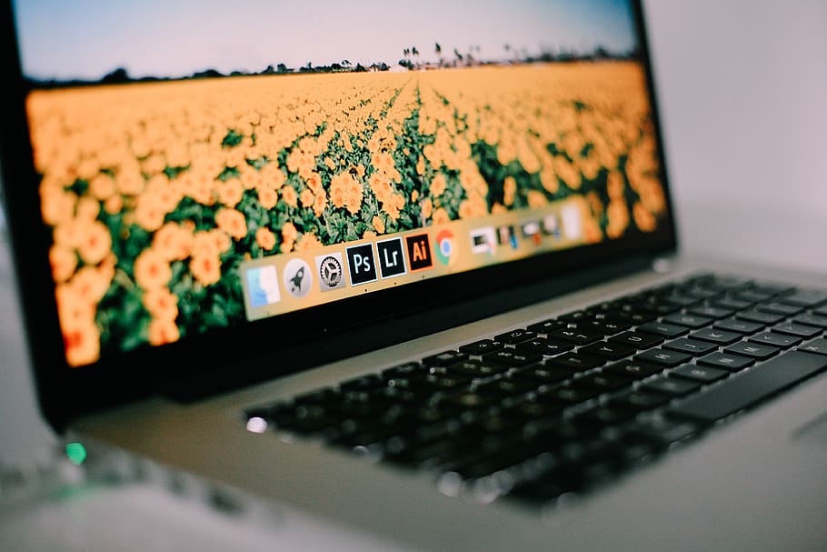 laptop, apple, keyboard, technology, mac, application, software HD wallpaper