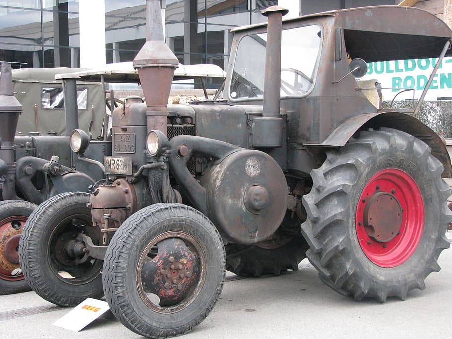 bulldog, tracktor, oldtimer, transportation, mode of transportation HD wallpaper