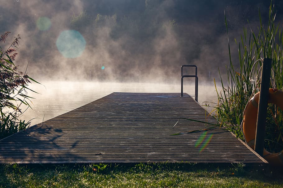 lake, web, nature, mood, landscape, dramatic, water, atmosphere HD wallpaper
