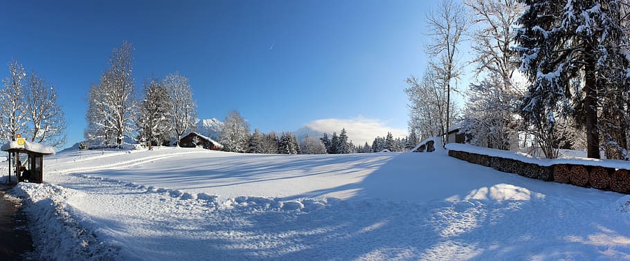 alps, germany, oberstdorf, panorama, mountain, landscape, bavaria, HD wallpaper