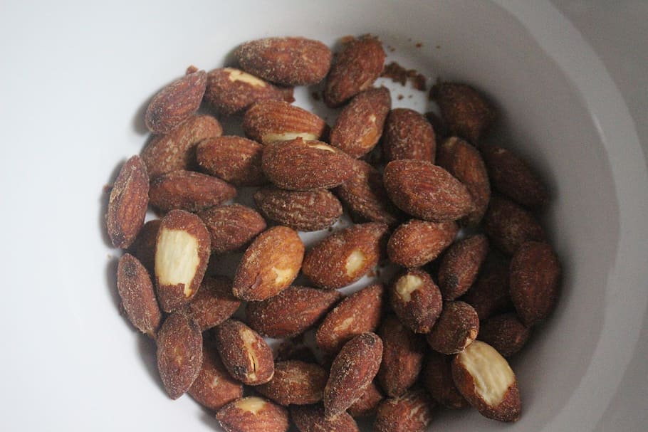 almond, nut, nut snack, food and drink, fruit, freshness, healthy eating HD wallpaper