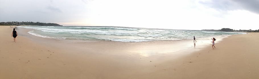 beach, sand, sur, ocean, summer, land, sea, water, wave, sport HD wallpaper