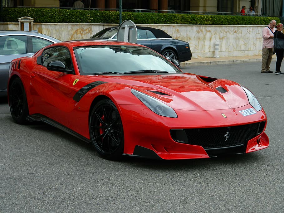ferrari, mc, red, car, sports Car, luxury, supercar, land Vehicle HD wallpaper