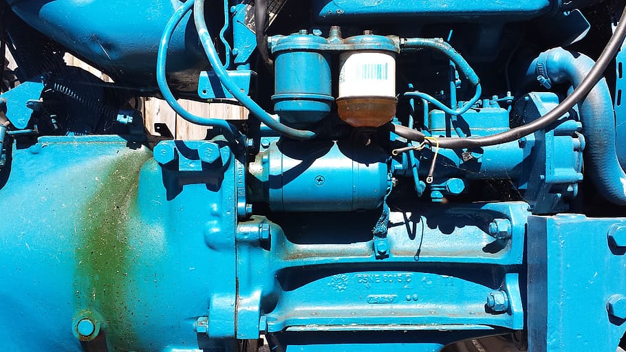motor, technology, blue, light blue, machine, piston, hose HD wallpaper
