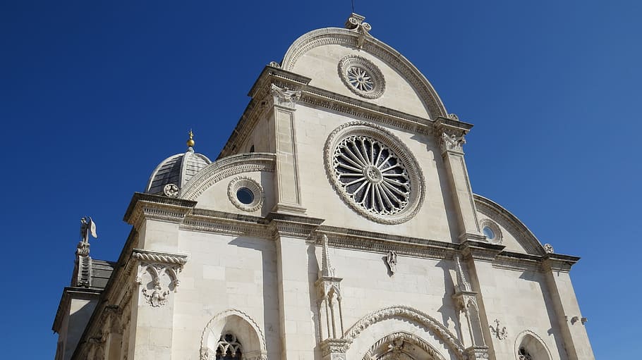 Cathedral, St James, Sibenik, the cathedral, monuments, architecture, HD wallpaper