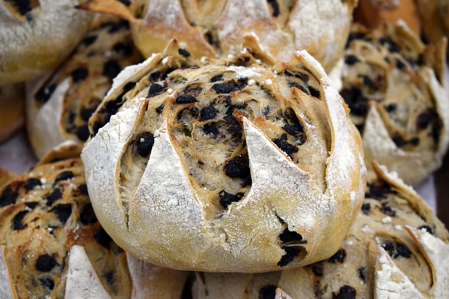 Bread, Bakery, the bakery, food, baked, freshness, pastry, close-up HD wallpaper