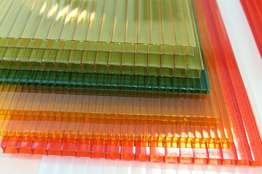 polycarbonate, construction, layers, polygal, the mine, colors HD wallpaper