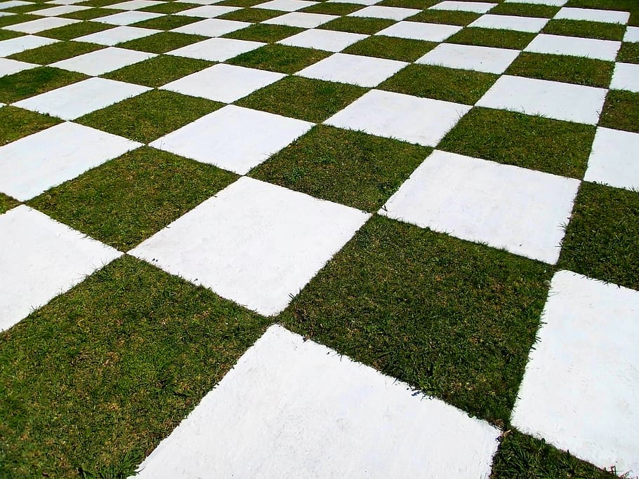 square, garden, grid, grass, decoration, open air, landscaper HD wallpaper
