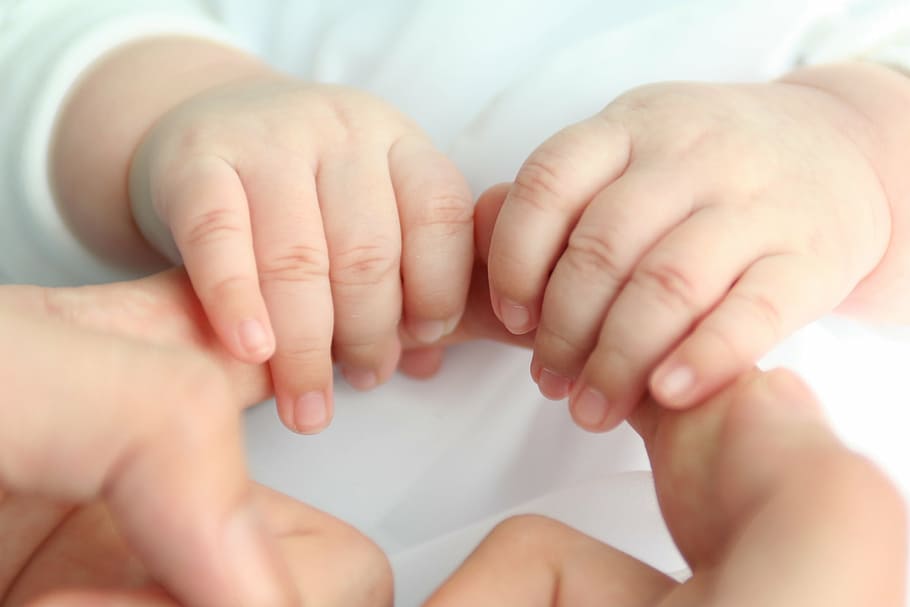 baby holding hand, love, baby hand, human body part, human hand, HD wallpaper