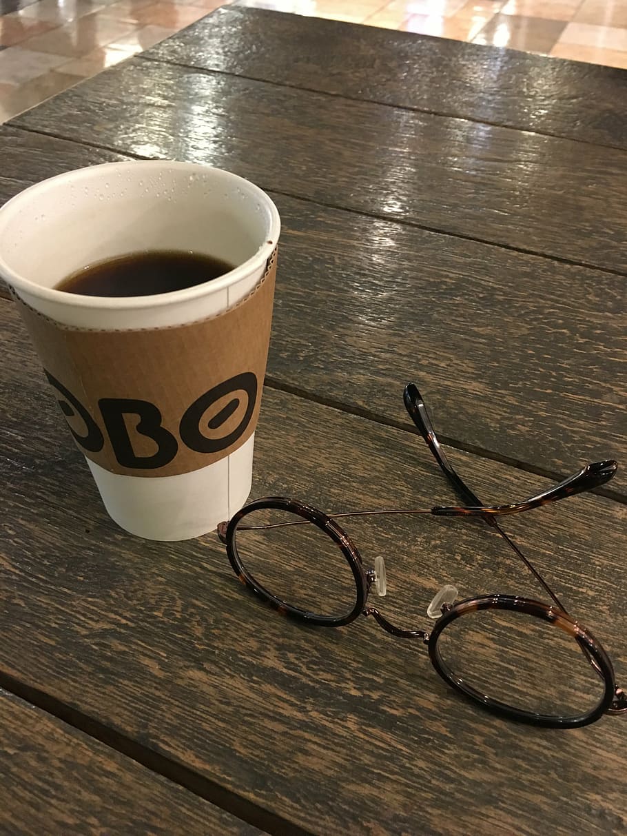 coffee, glasses, break, drink, cup, table, mug, refreshment HD wallpaper