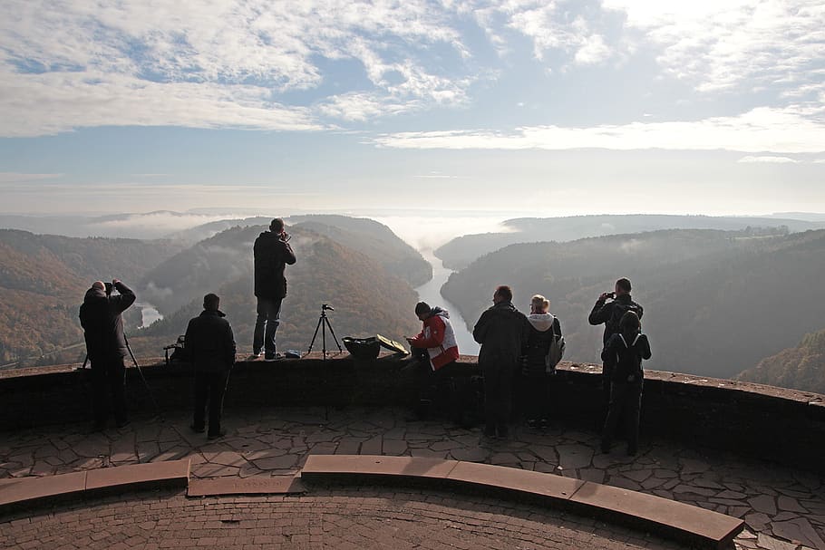 photographer, camera, view, cloef, saar loop, saarland, good view HD wallpaper