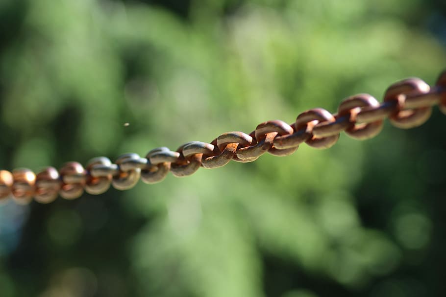 chain, metal, link, metallic, connected, iron, the industry HD wallpaper