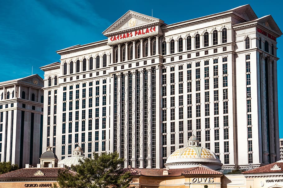 Caesars Pallace, hotel, palace, rome, nevada, building, architecture HD wallpaper